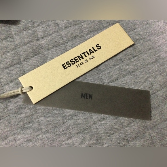 Essentials Fear of God Men's Dark Oatmeal Short Sleeve T-Shirt - Picture 3 of 12